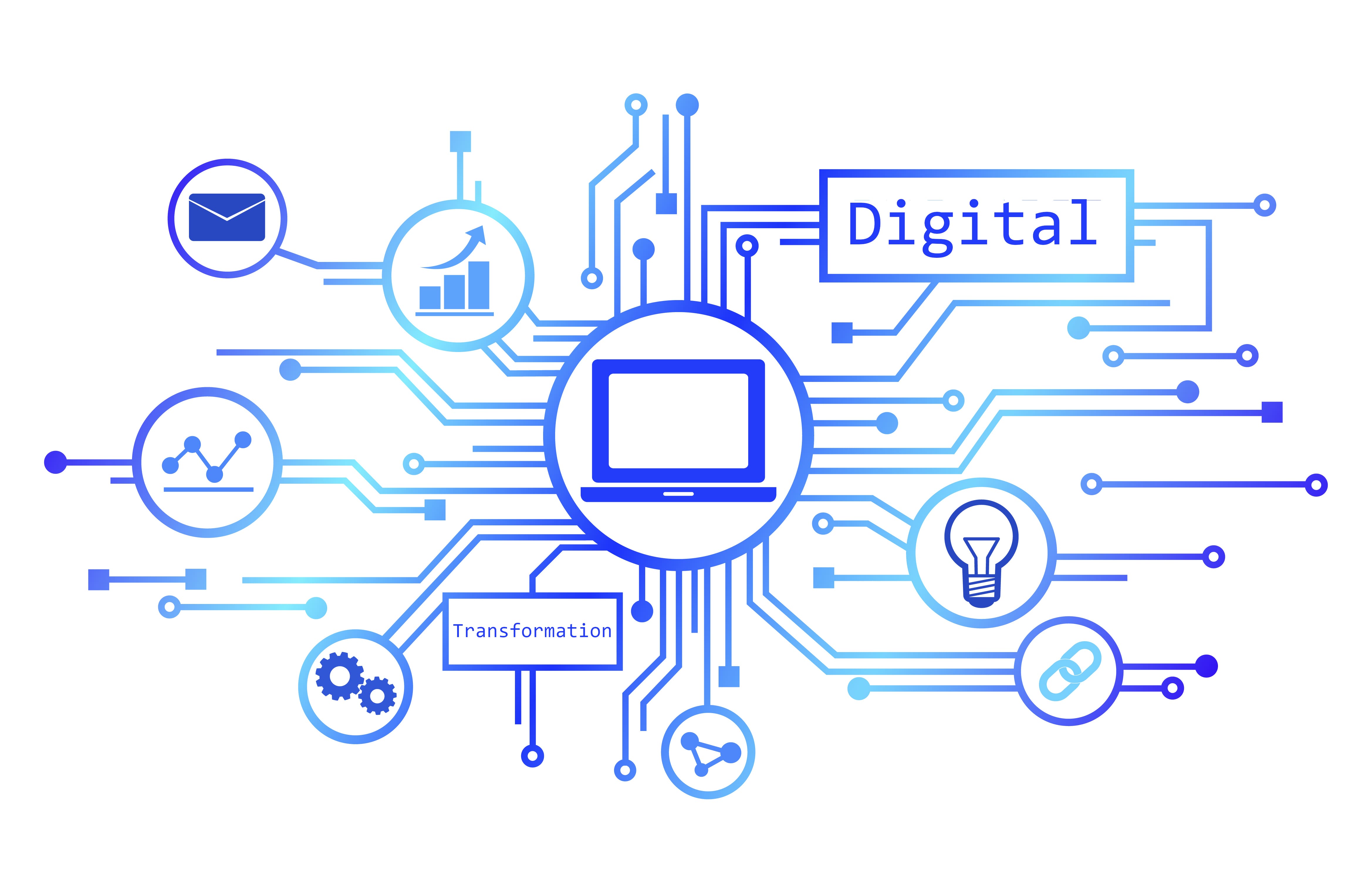 Illustration dgitalisation des entreprises