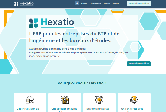 Le nouveau site Hexatio