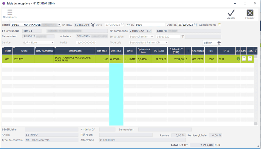 Image 2 Gestion des achats et des stocks dans l'ERP BTP HexaOpale