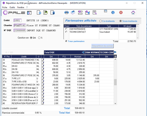 Réalisation des études logiciel ERP HexaOpale