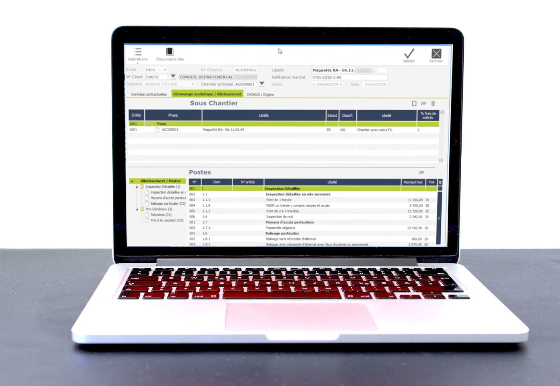 Logiciel ERP pour Bureaux d'études et ingénierie HexaOpale